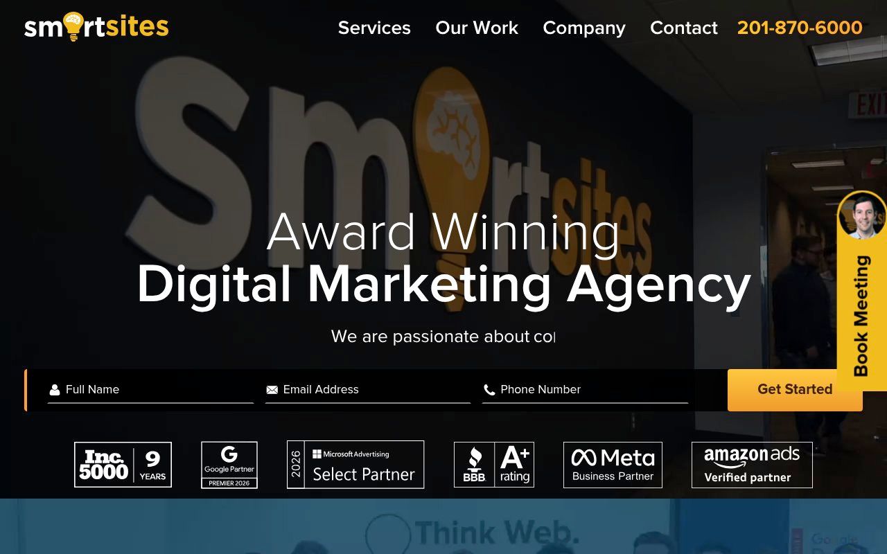 SmartSites homepage